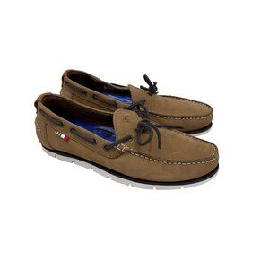 Guy Harvey Starboard Leather Slip On Boat Shoe Loafers Mens size 9